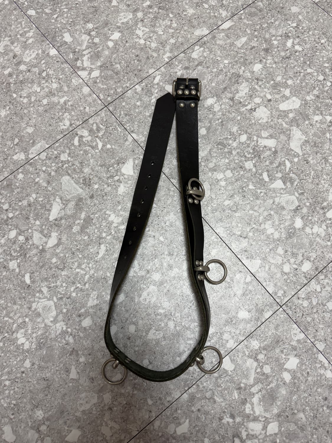 [OS] 꼼데가르송 옴므 플러스 레더 링 벨트 aw08 상품이미지4