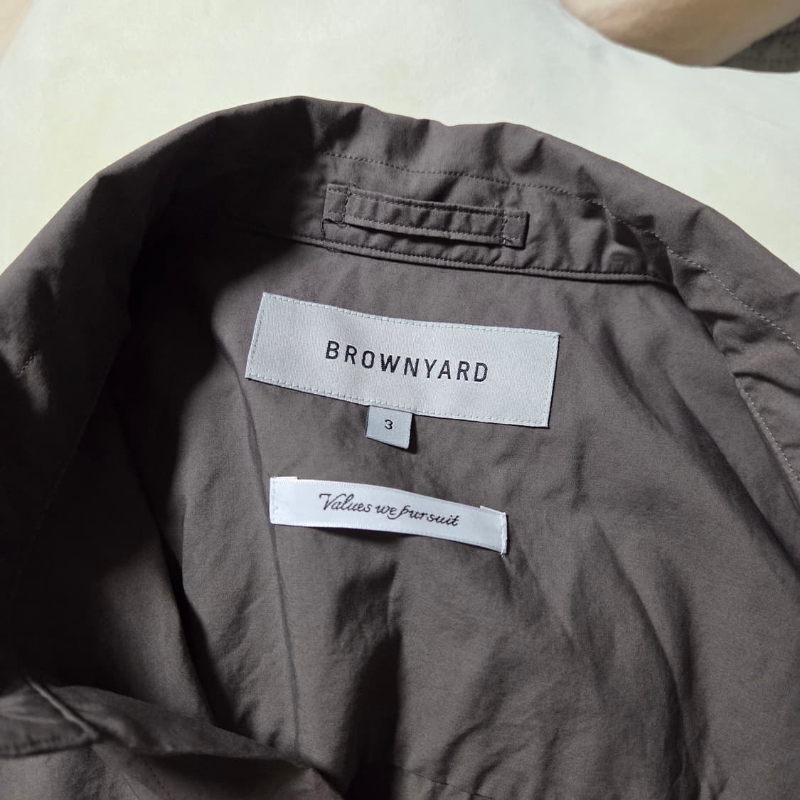 [3] 브라운야드 하프 셔츠 다크 브라운 / 반팔 상품이미지4