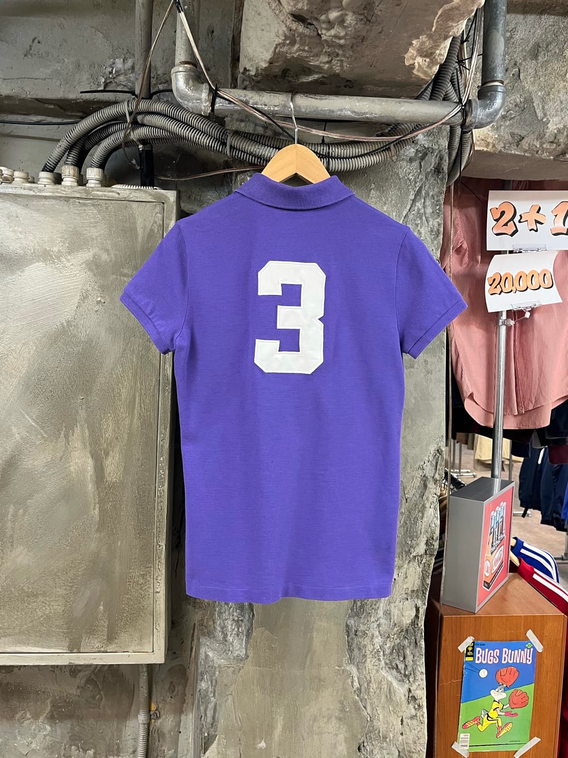 폴로 랄프로렌 빅포니 반팔 카라티 퍼플 M #csz3153 상품이미지2