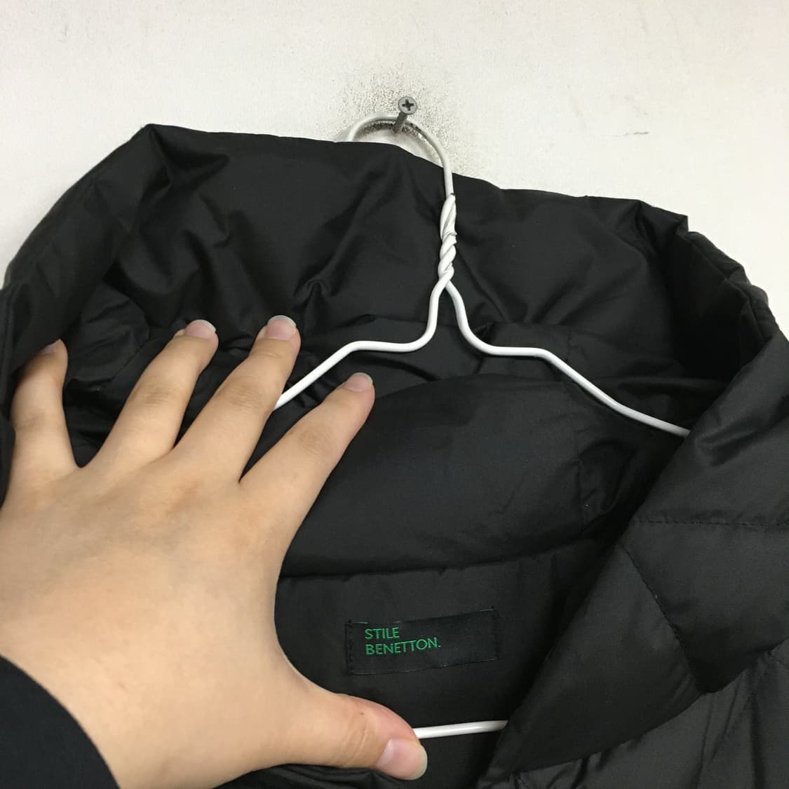 22 베네통 후드 퀼팅 구스 롱패딩 85 상품이미지2