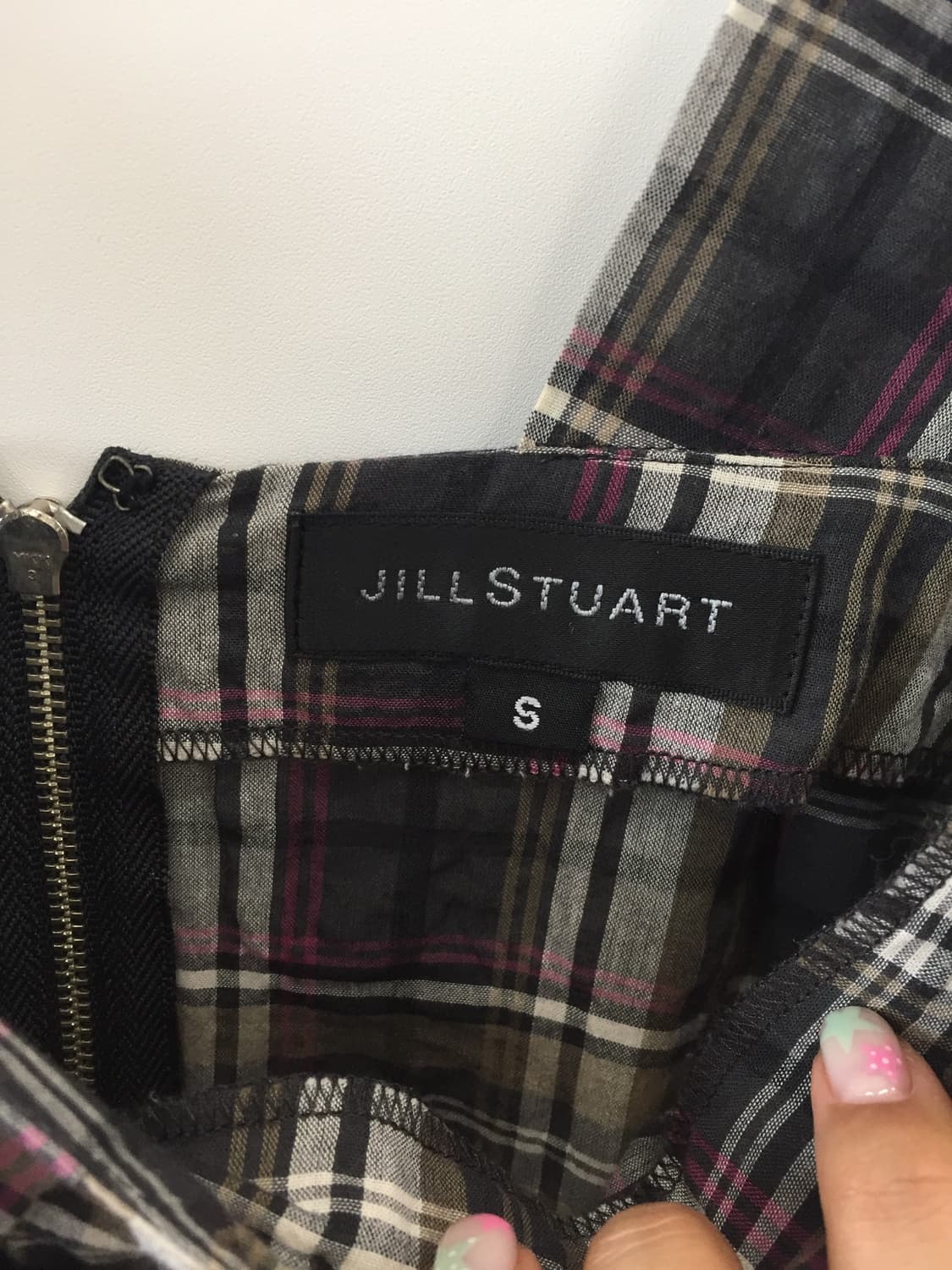 JILLSTUART Plaid Ribbon Strap Cami Top 상품이미지6
