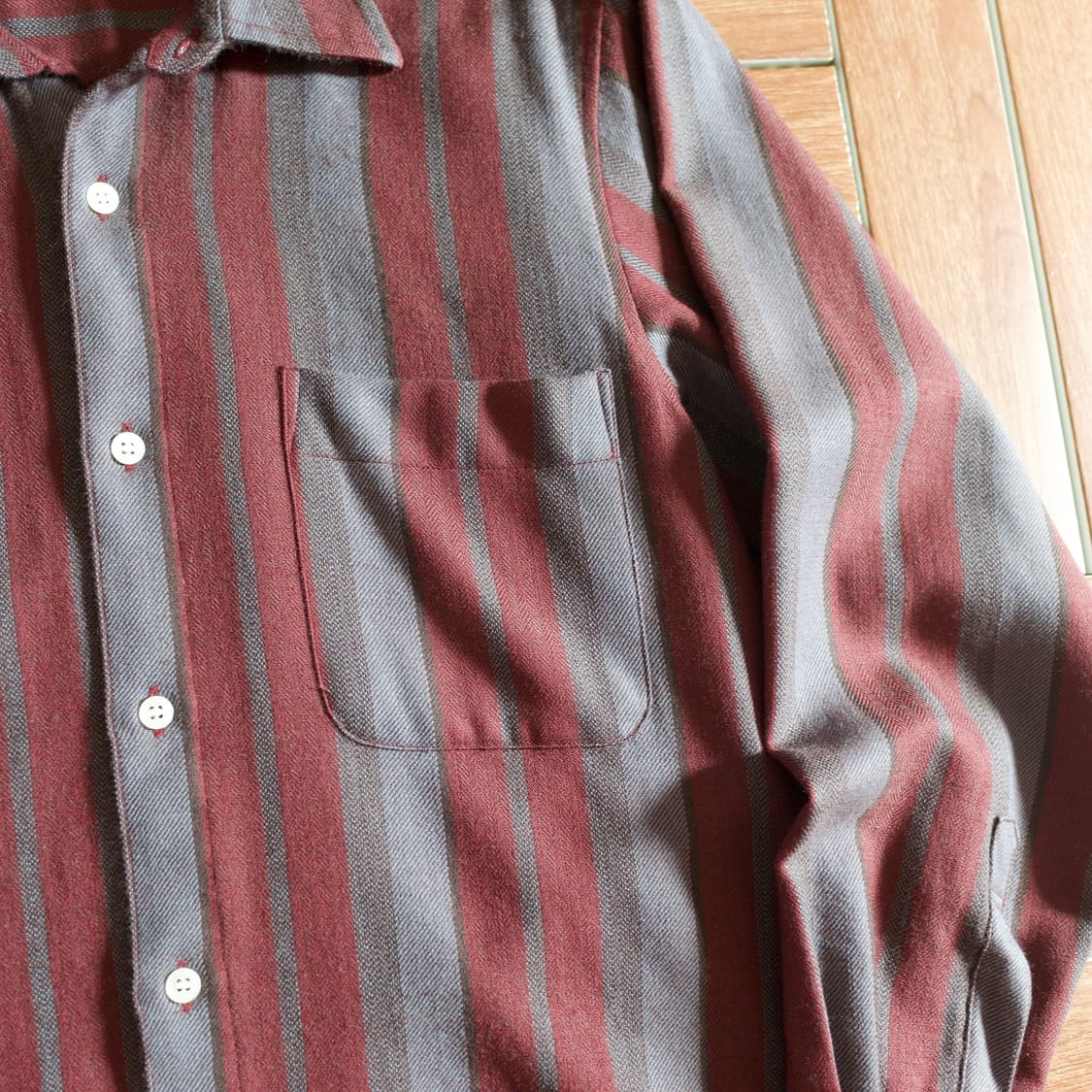 Chatelet striped pocket wool shirts 상품이미지4