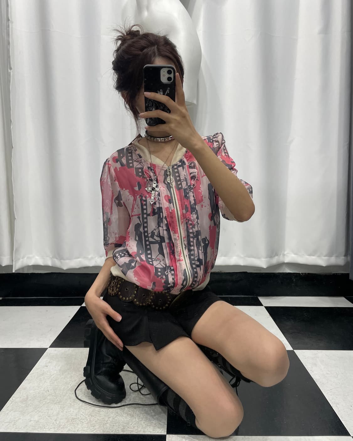 🎸핑크 프린팅 자켓🎸 상품이미지2