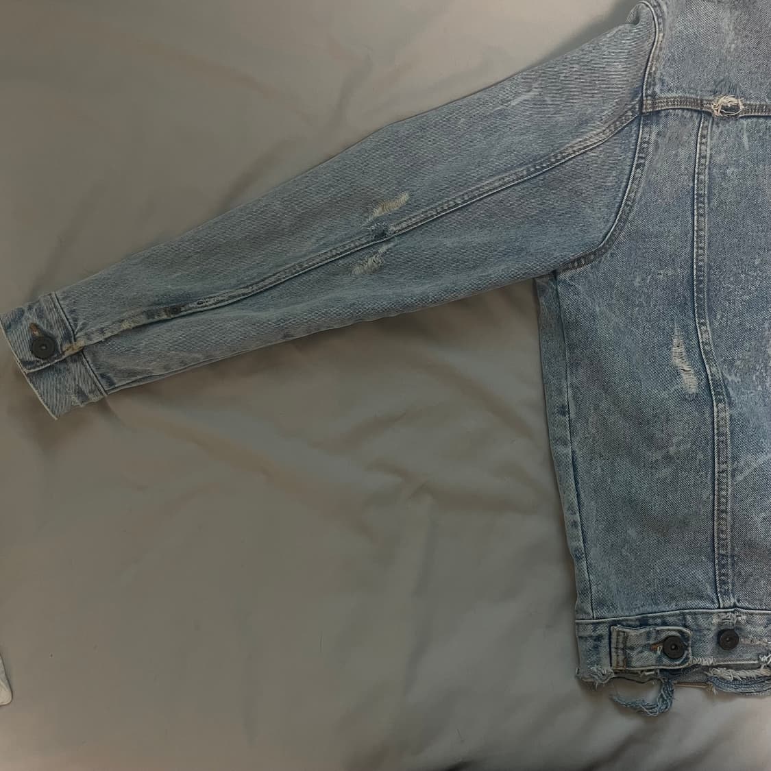 Zara 데미지 데님 자켓 상품이미지6