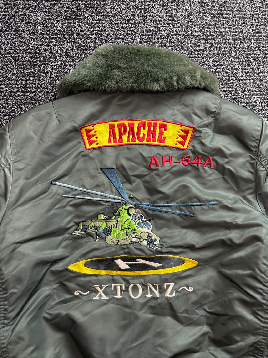 Xtonz 엑스톤즈 밀리터리 패치 퍼 MA-1 자켓 2643 상품이미지4