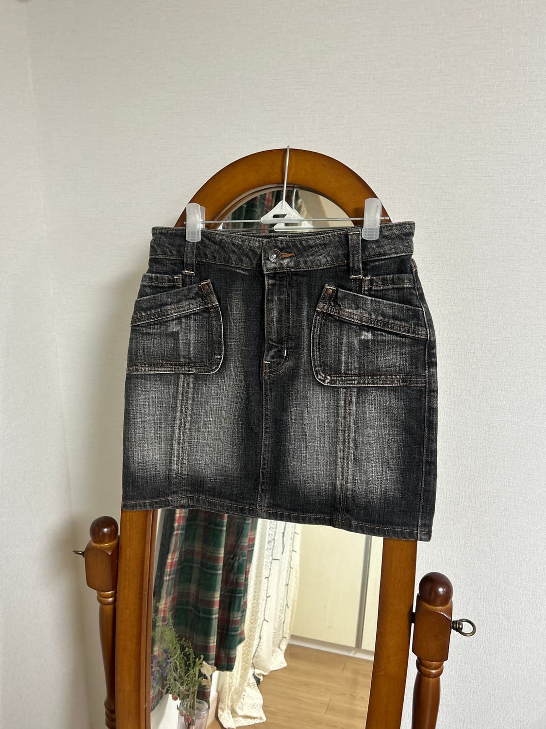 흑청 데님스커트 상품이미지1