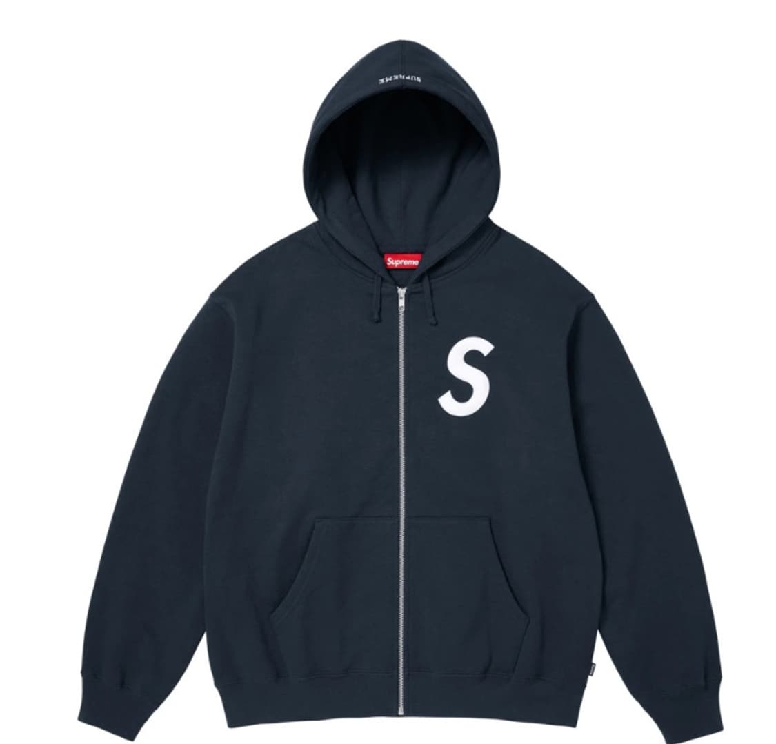 (새상품) 25FW 슈프림 S 로고 집업 후드 스웨트 셔츠 3컬러  라이 상품이미지3