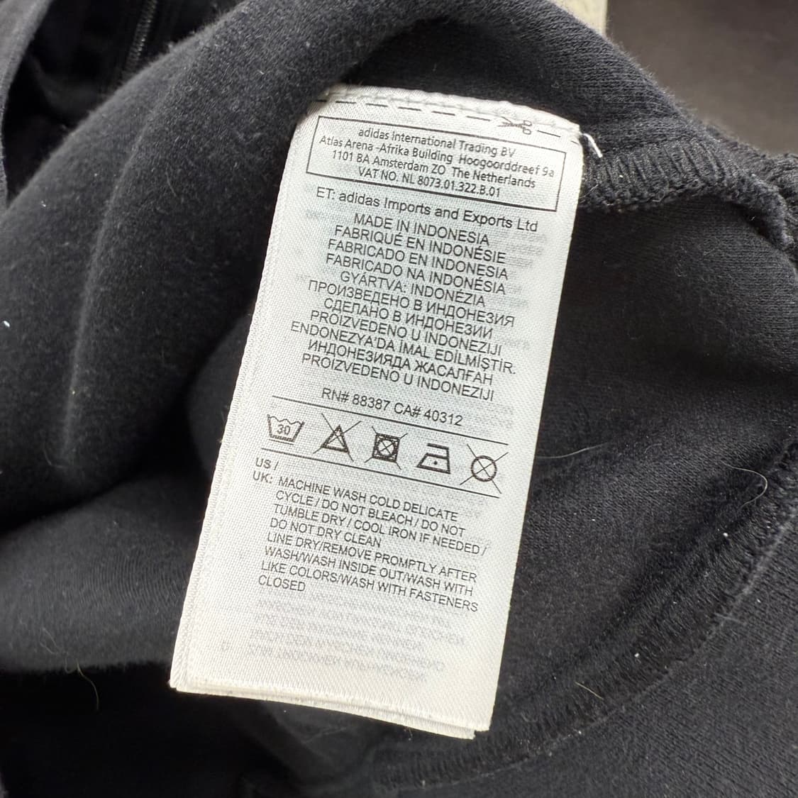 [M] 아디다스 블랙 후드집업 상품이미지6