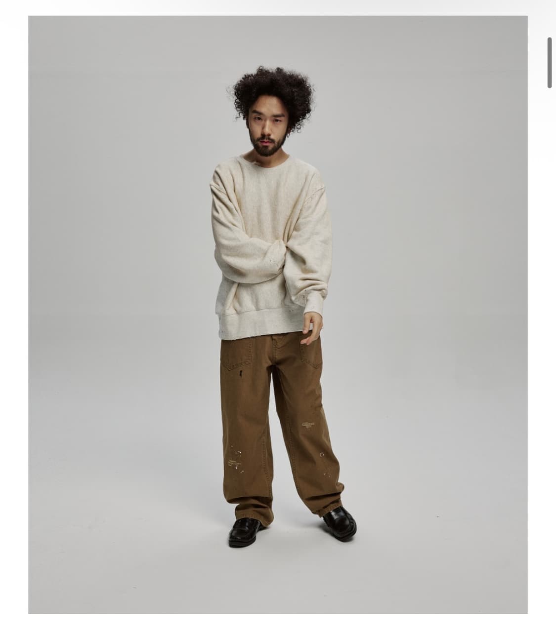 비헤비어 스웻셔츠 더스트 오트밀 상품이미지1