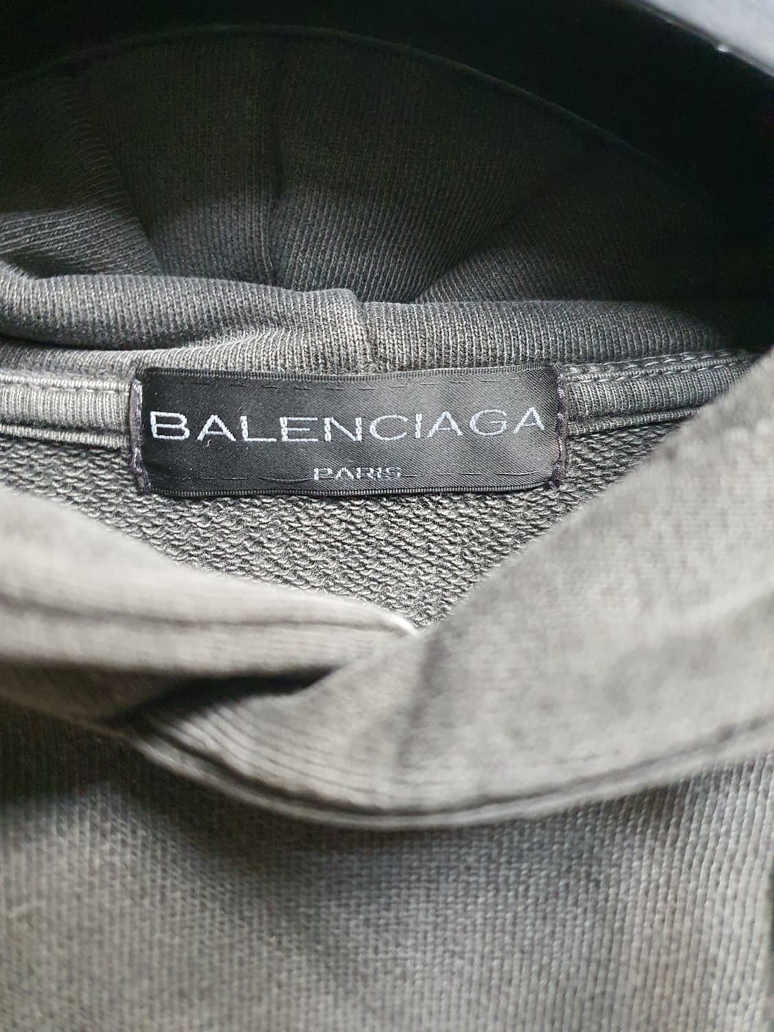 발렌시아가 피그먼트 백로고 후드 상품이미지2