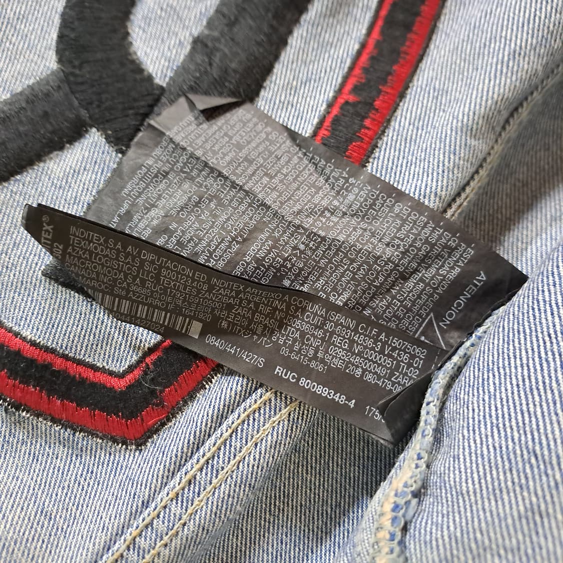 (택포) 자라 루이지 크롭 데님 자켓  S B 상품이미지8