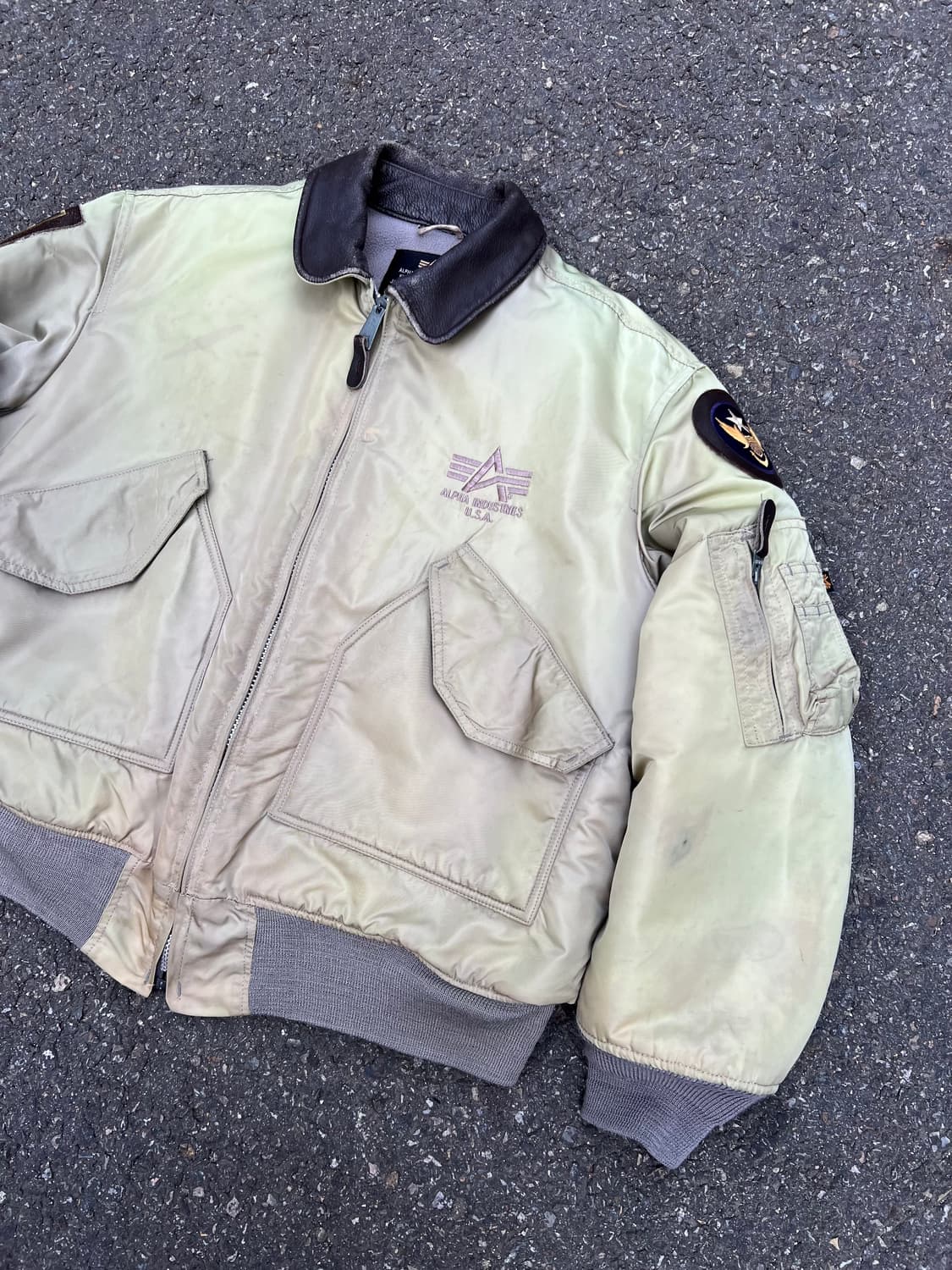 00s ALPHA INDUSTRIES CWU 45/P 알파플라이트봄버 상품이미지5