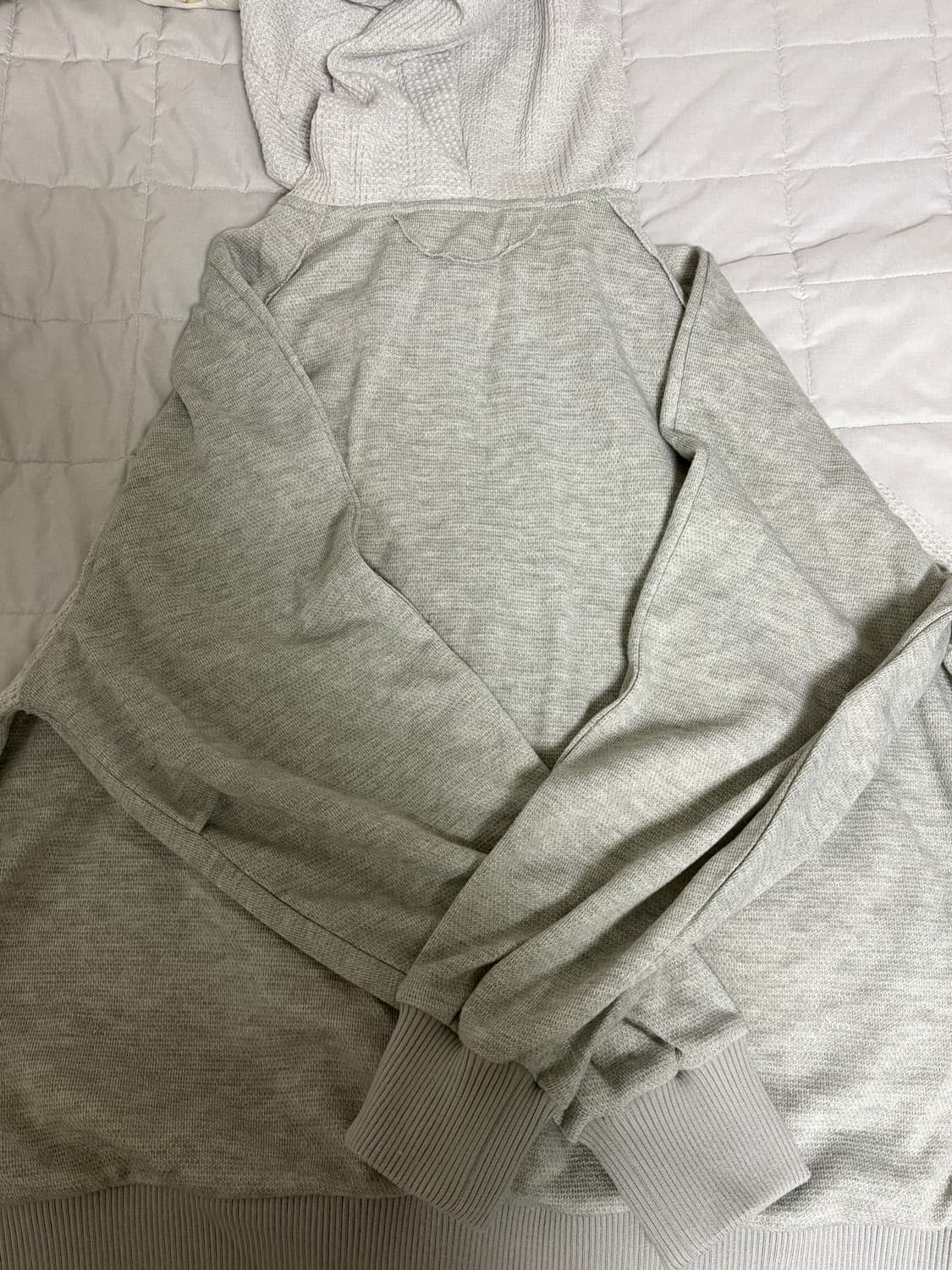 코이세이오 이어머프 후드집업 라이트 그레이 상품이미지4