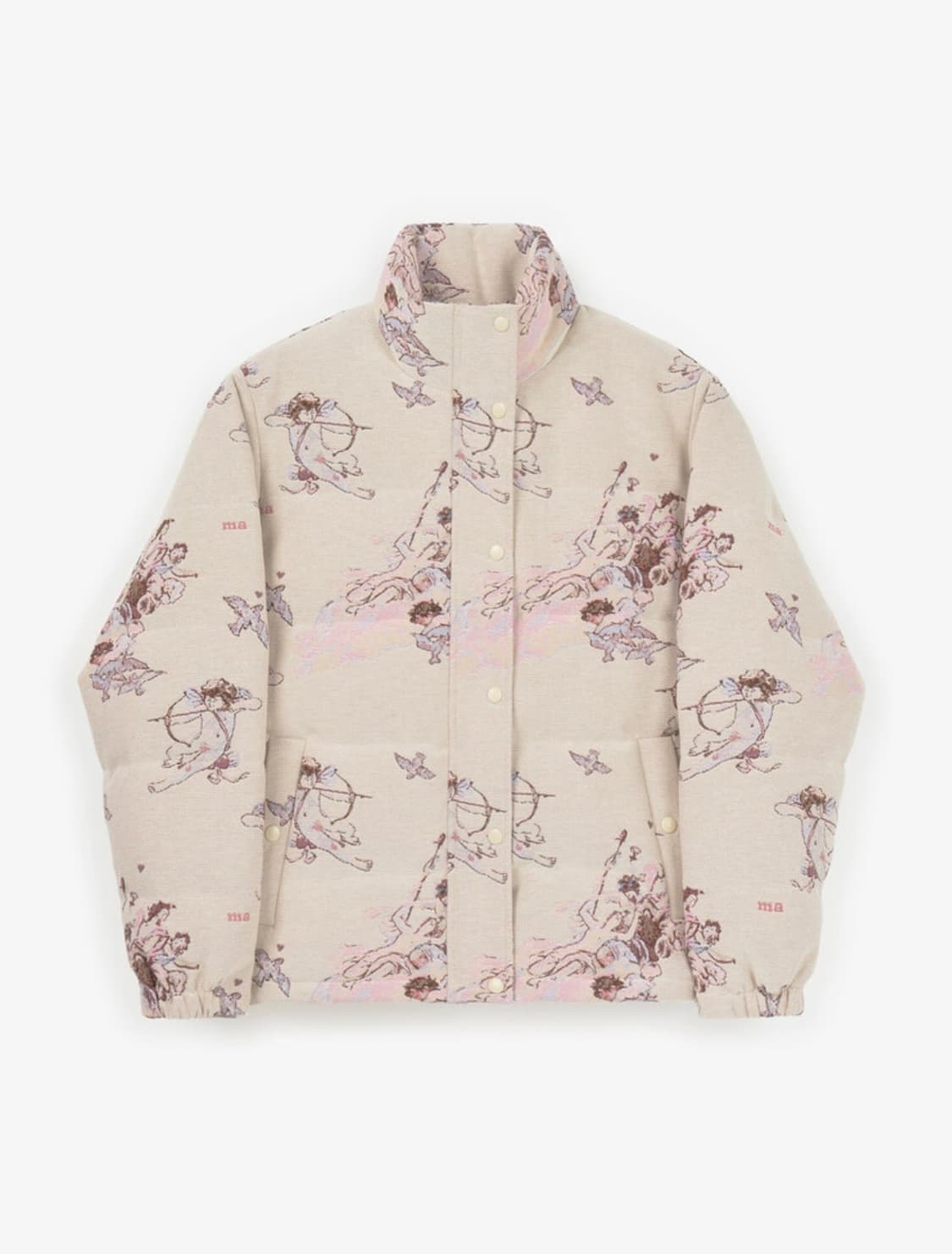 ((12월까지만 판매)) 마블링 엔젤 자카드 패딩 푸퍼 상품이미지1