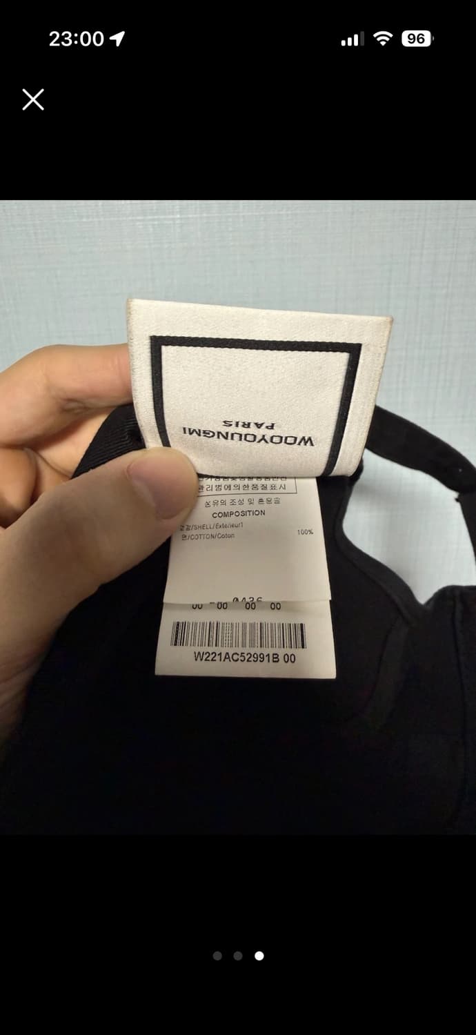 우영미 볼캡 블랙 상품이미지3