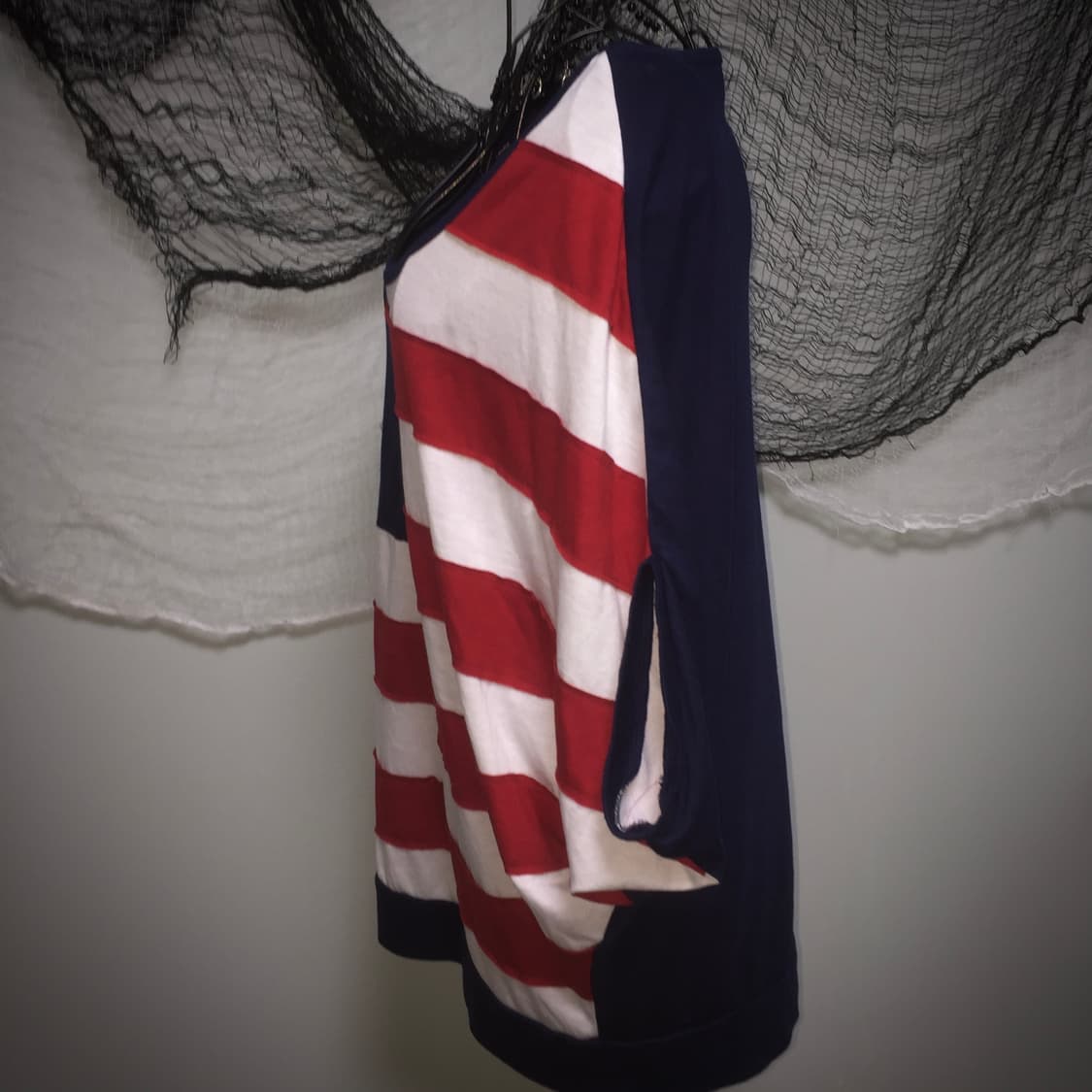 Dig Deep american flag off-shoulder T 상품이미지5
