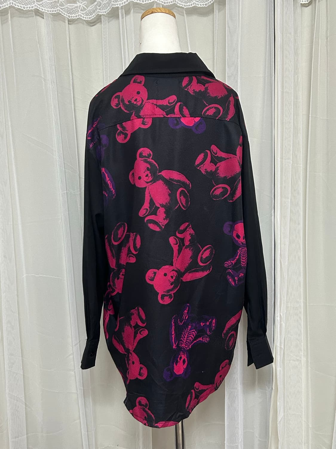 드러그허니 하라주쿠 스컬테디베어 셔츠 블라우스 상품이미지2