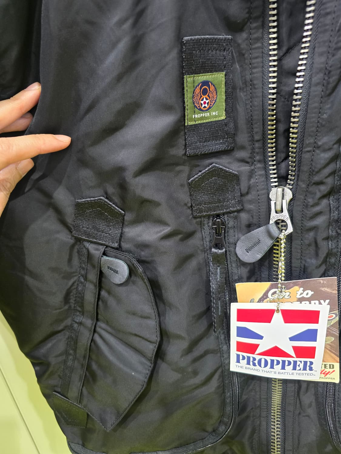 PROPPER 블랙 항공 점퍼 상품이미지8