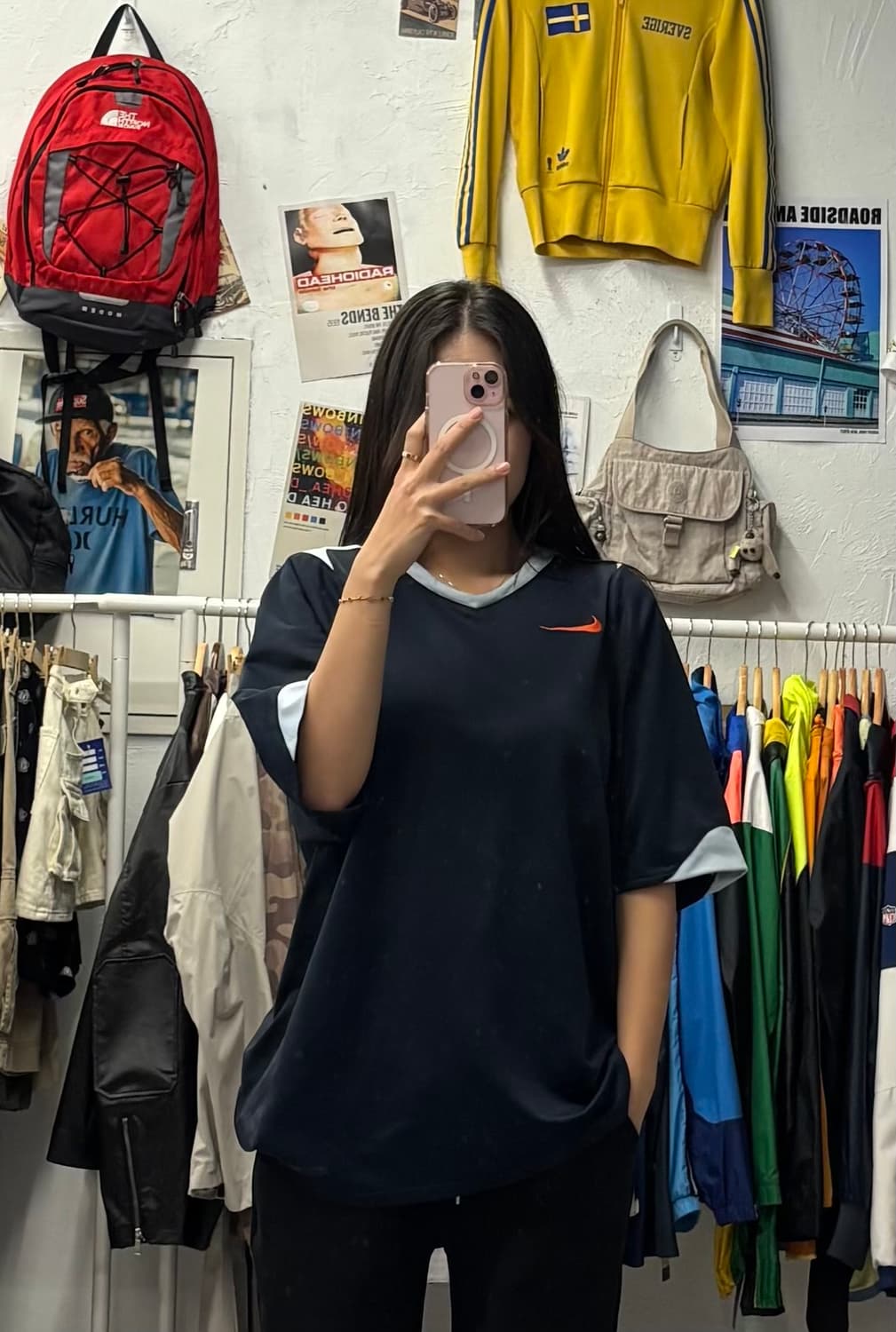 나이키 스우시 올드스쿨 블록코어 반팔 XL 상품이미지2