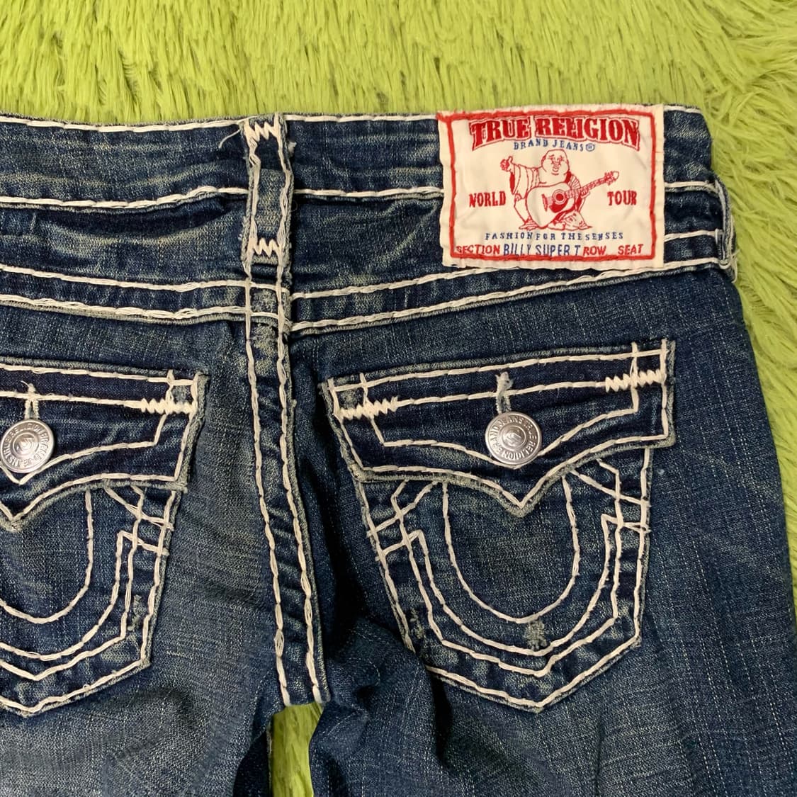 [표기 24] 트루릴리젼 BILLY SUPER T 로우 세미부츠컷 데님팬 상품이미지1