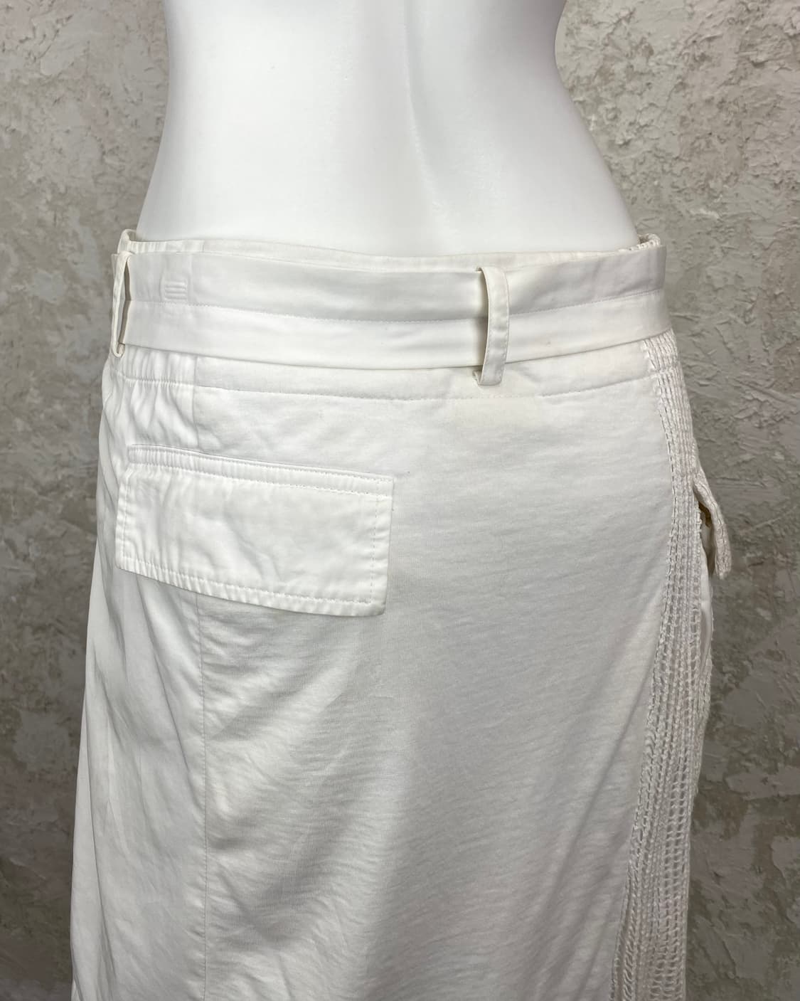 언더커버 2006 S/S “T” 디스트레스드 넷 도킹 카고 랩 스커트 상품이미지5