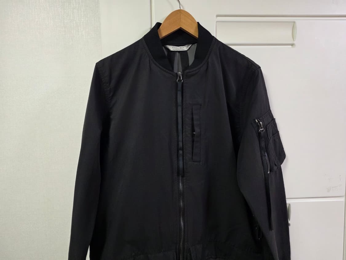 자라 피쉬테일 파카 재킷 블랙 언발 롱자켓 남성 M
 상품이미지3