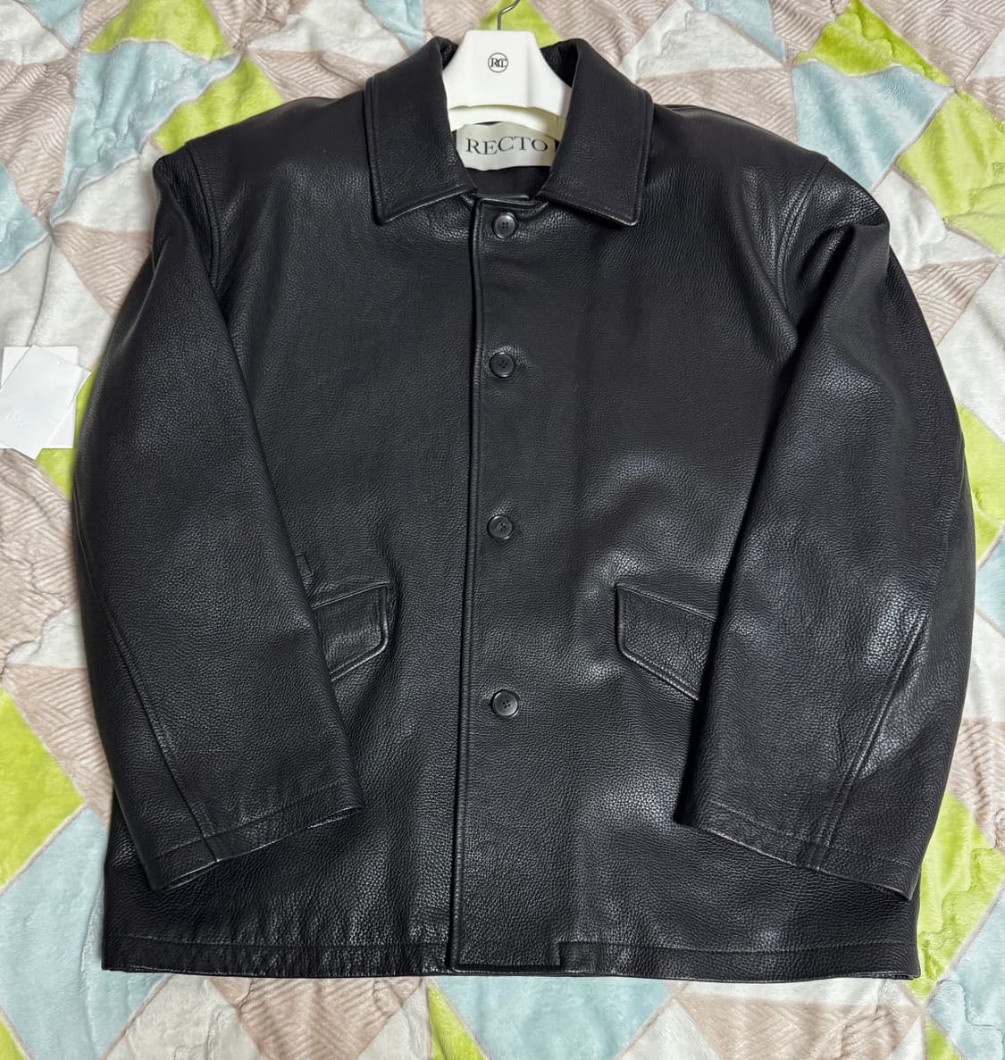 렉토 빈티지 레더 초어 자켓 m 상품이미지2