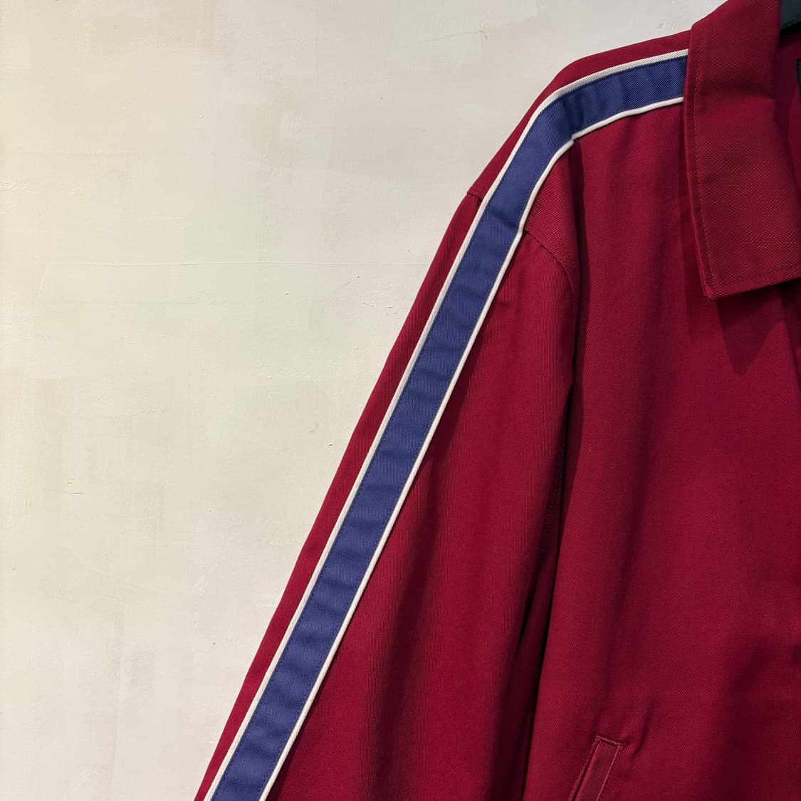 디키즈 x 슈프림 스트라이프 아이젠하워 워크 자켓 마룬 상품이미지3