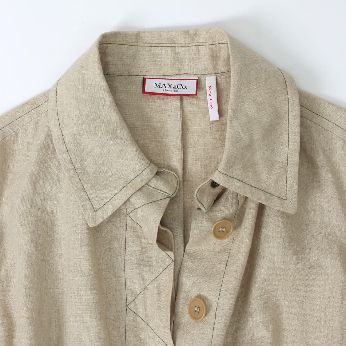 막스마라 막스 앤 코 린넨 스티치 자수 자켓 상품이미지3