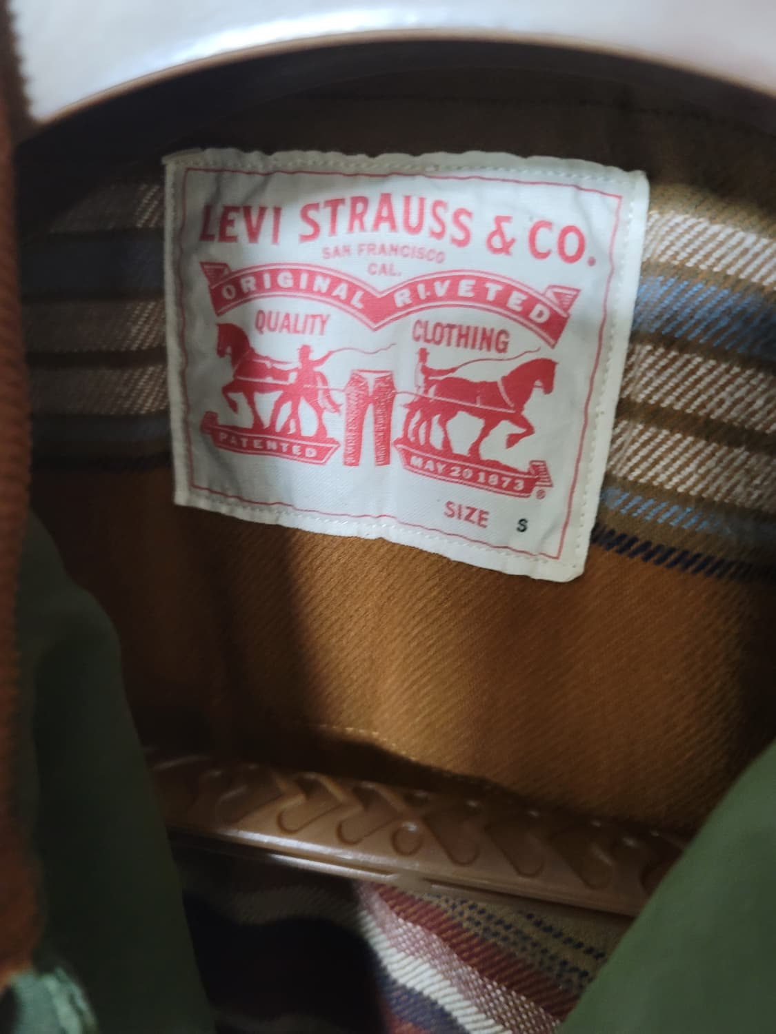 리바이스 초어 워크자켓 군청색 S 95사이즈 상태극상
 상품이미지4