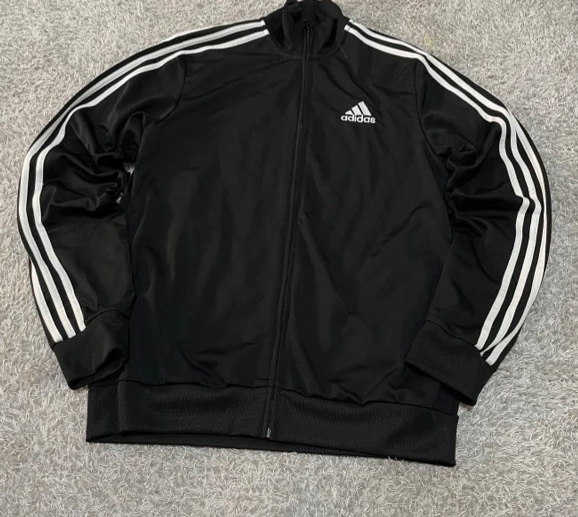 아디다스 블랙 검흰 트랙탑 져지집업 95/M 상품이미지1