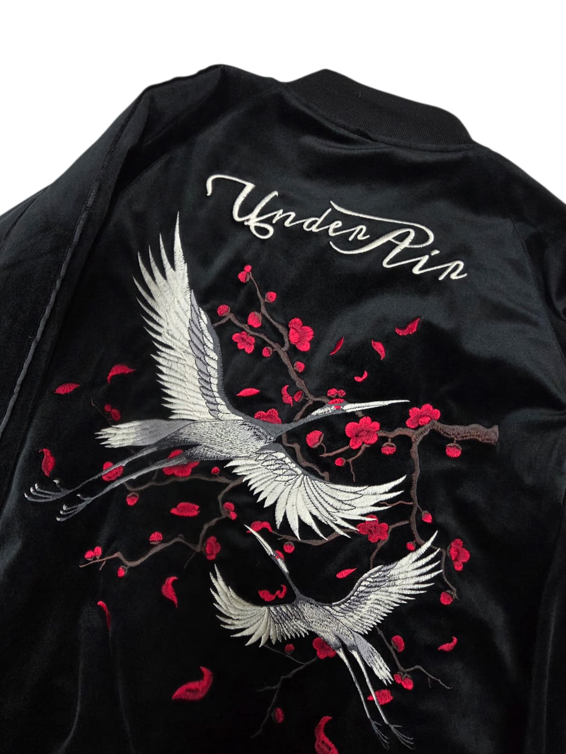 UNDERAIR 언더에어 벨벳 매화 자수 스카잔 자켓 48 상품이미지5