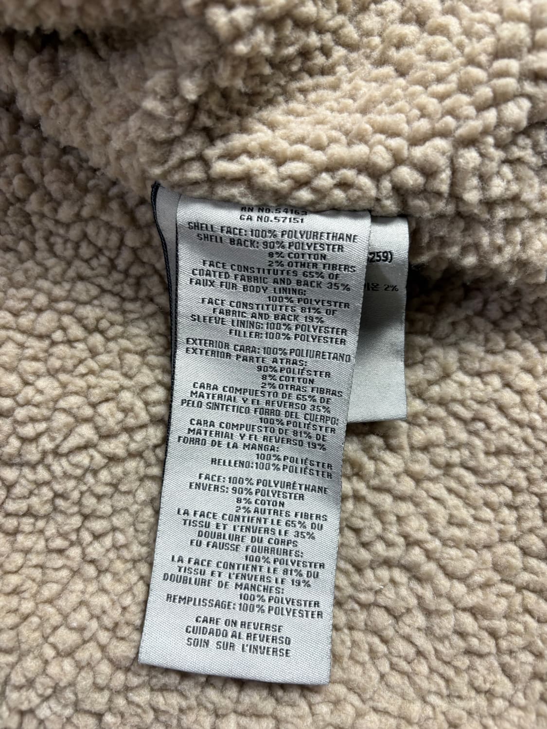 Levis 리바이스 비건레더 쉐르파 자켓 M 상품이미지4