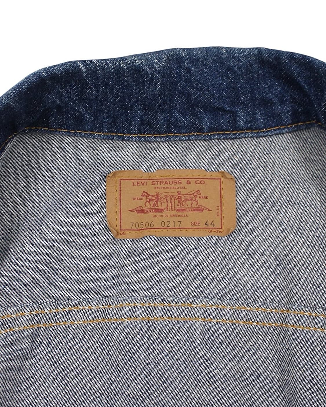 1987 USA 리바이스 70506-0217 데님 자켓 빈티지 미국제 상품이미지5