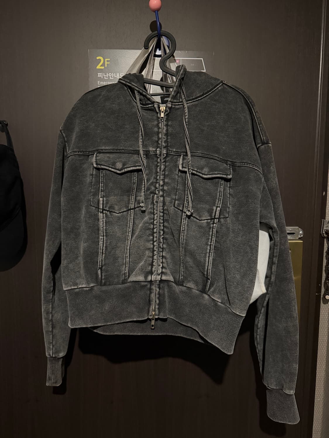 오드스튜디오 워싱 후드집업 상품이미지6