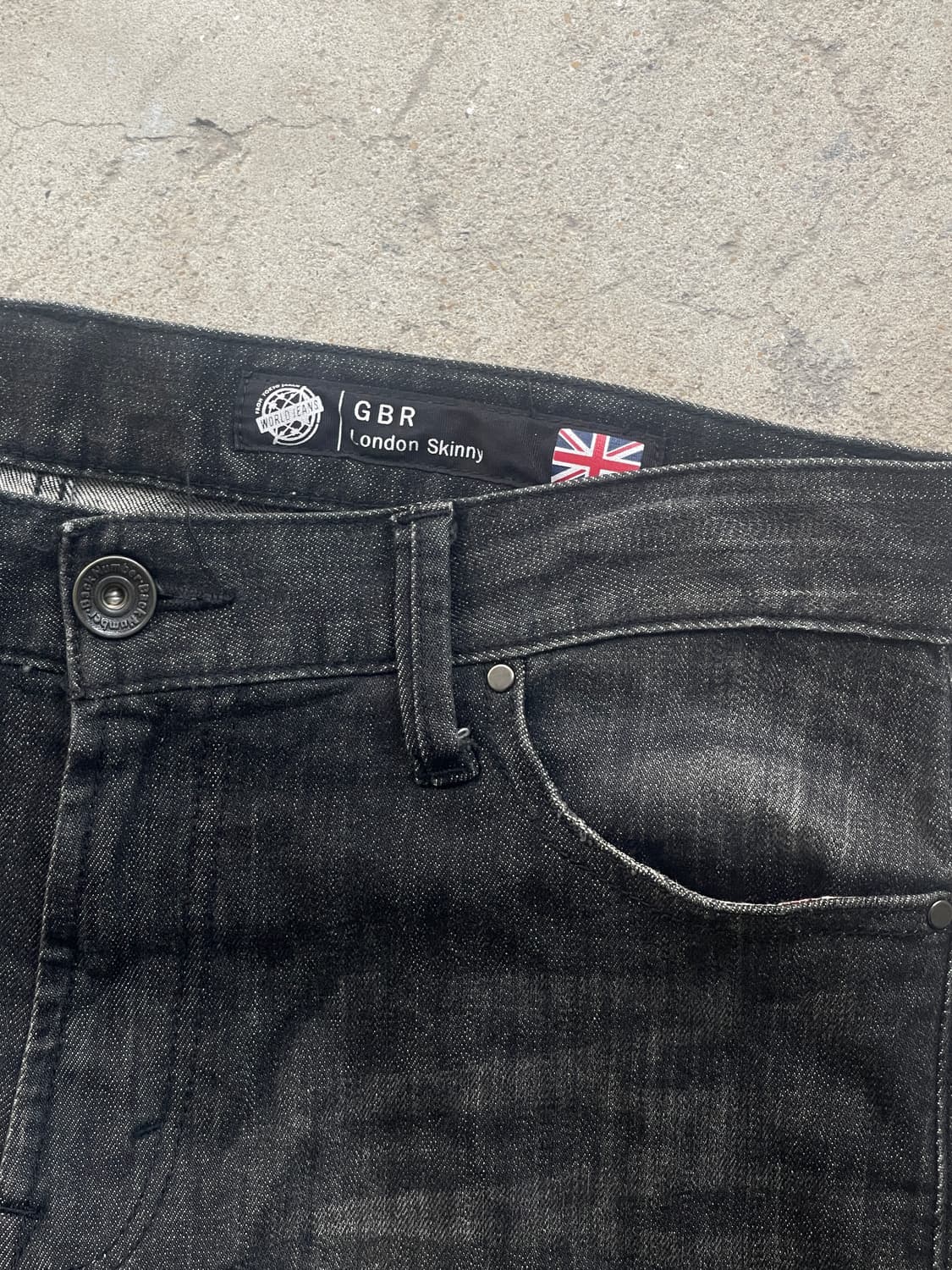 grey wash straight jeans 상품이미지4