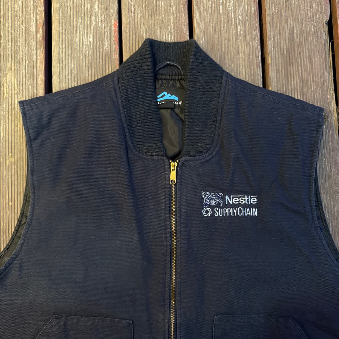 빈티지 워크 베스트 네이비 상품이미지2