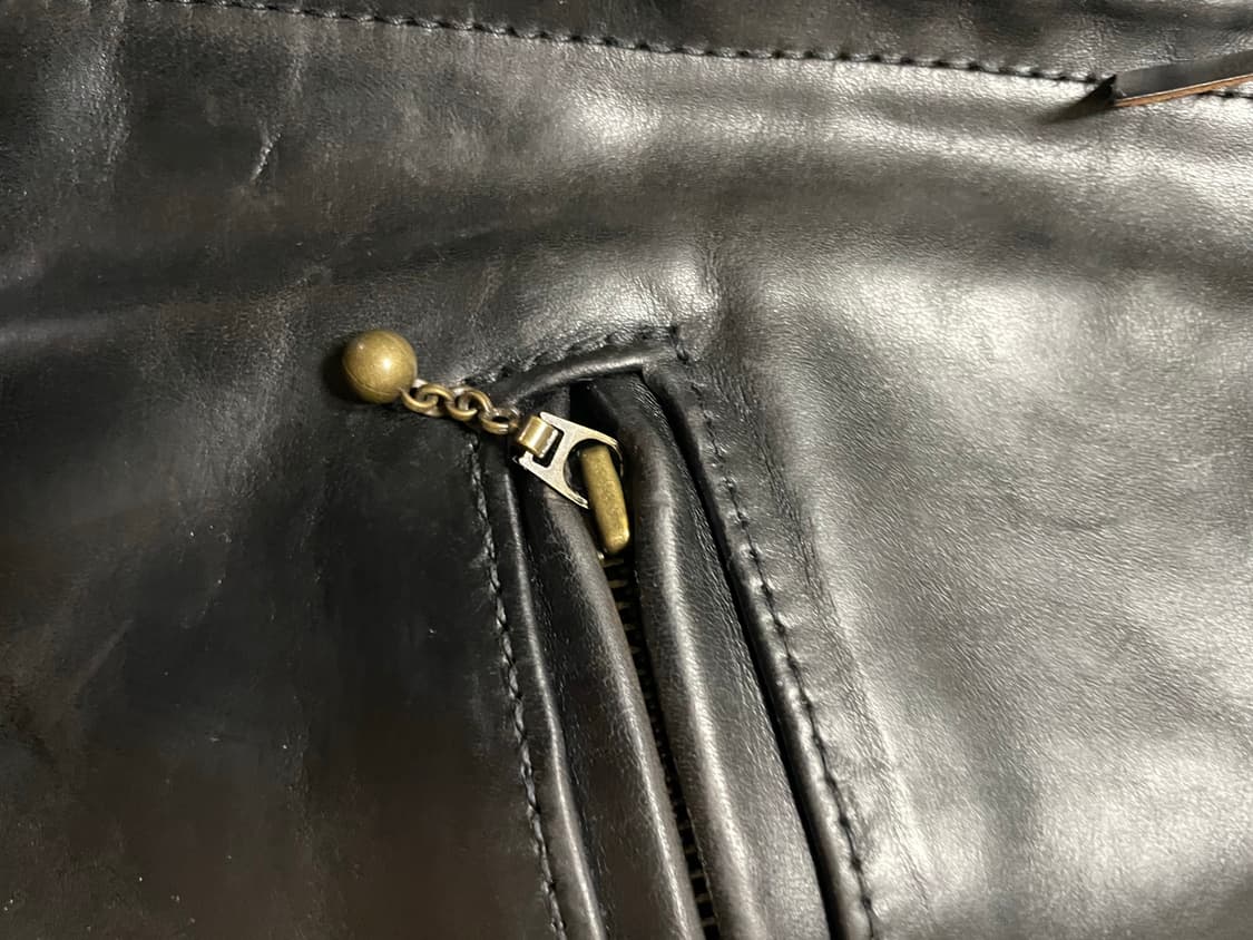 [38] 에어로레더 하프벨트 크롬악셀 블랙 홀스하이드 상품이미지3