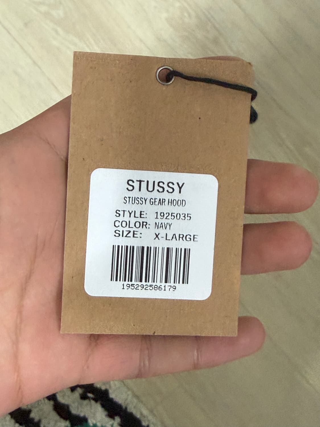 스투시 기어 후드티 네이비 xl 상품이미지3