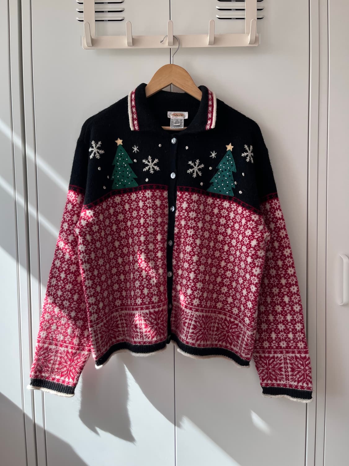 Talbots 눈꽃 산타 울니트 가디건  상품이미지1