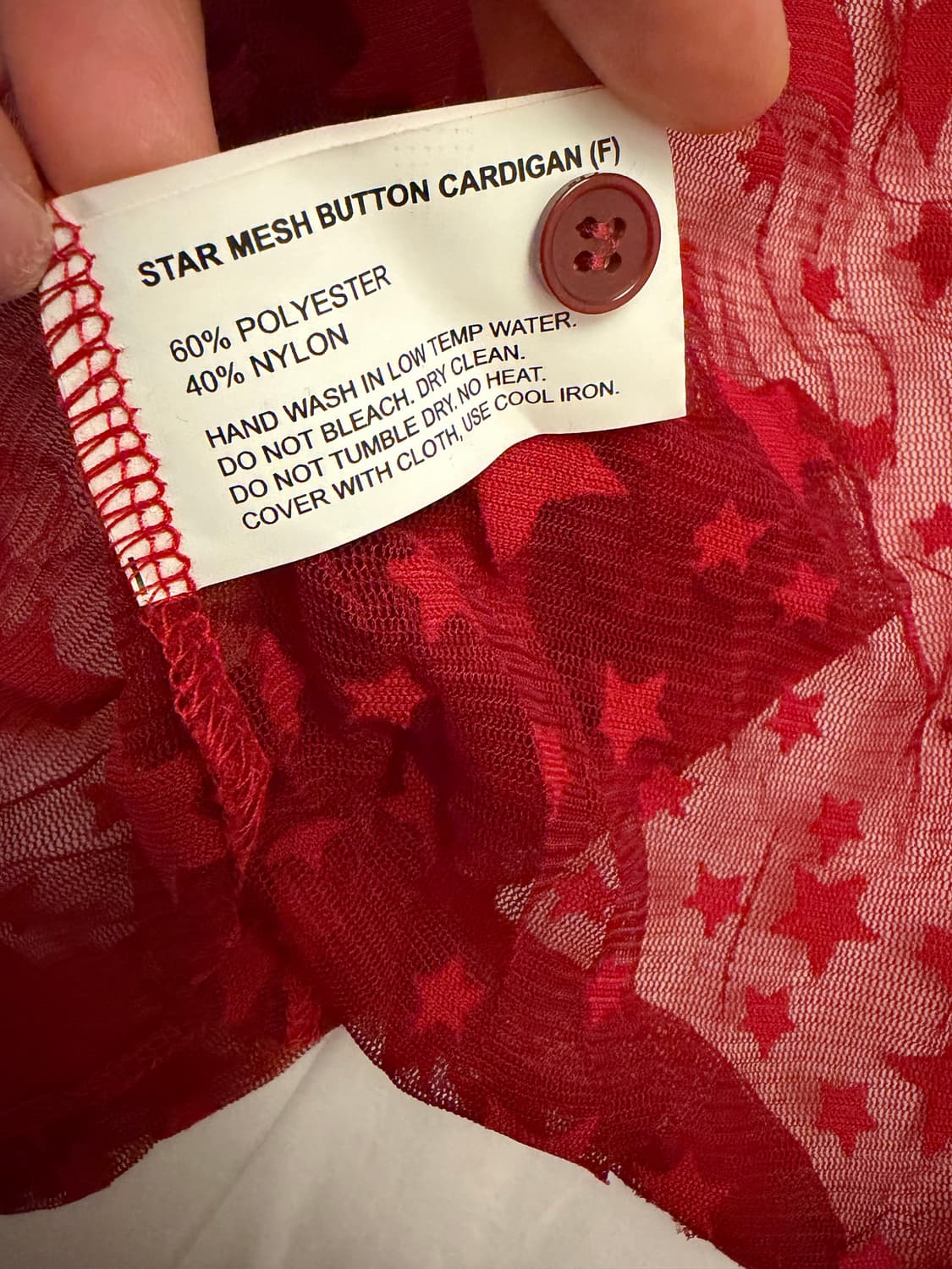 샵페어리 스타 메쉬 가디건 상품이미지4