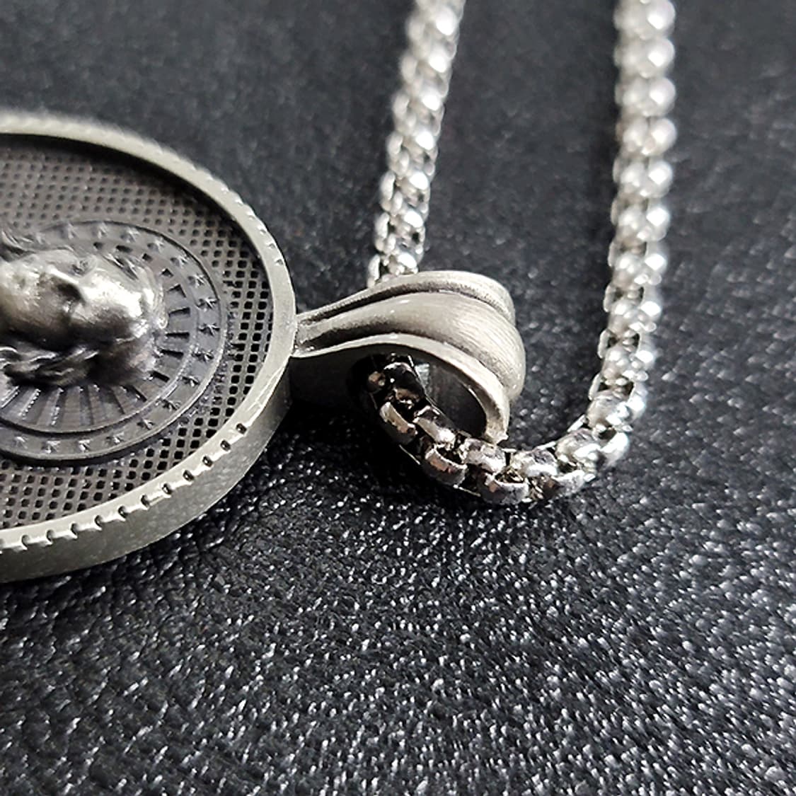 성모마리아 천주교 기독교 주석 펜던트 클래식 남자 목걸이 상품이미지5