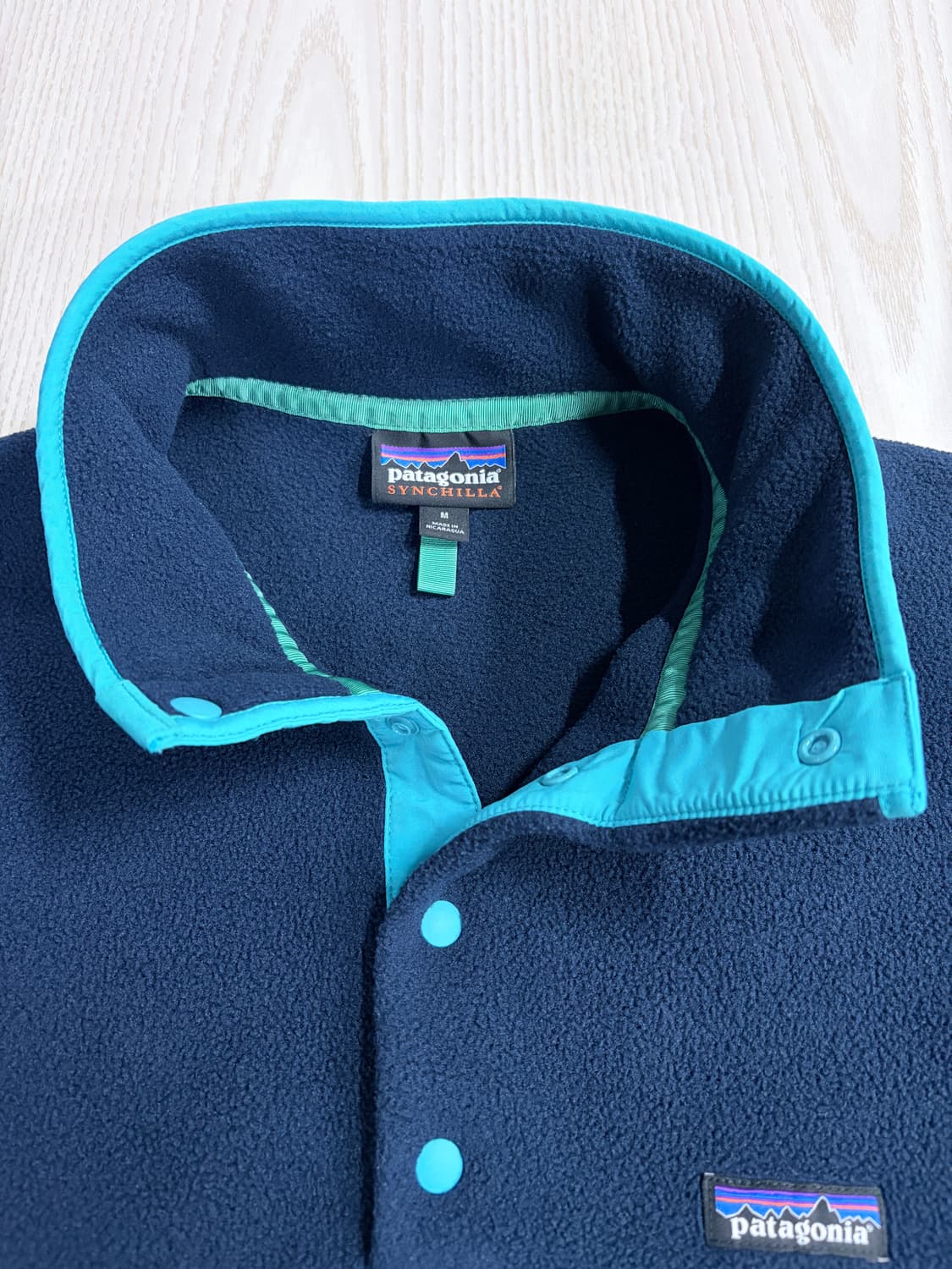 파타고니아 신칠라 네이비/민트블루 상품이미지5