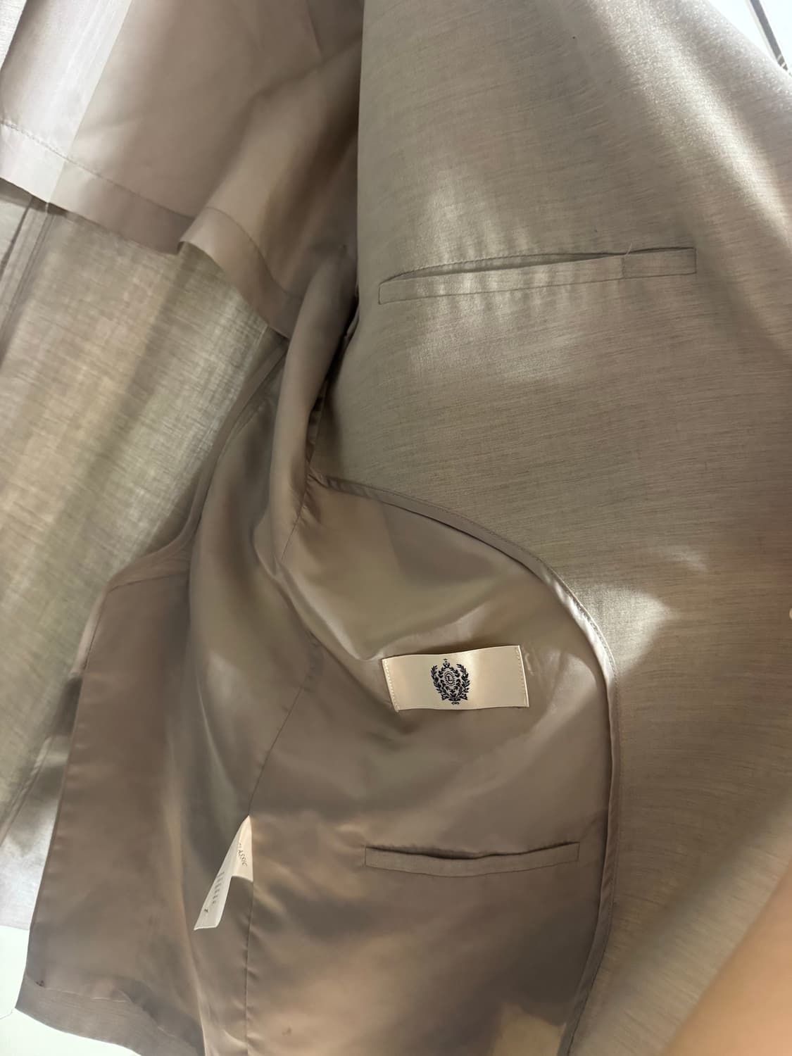 로우 클래식 베이지 더블 자켓 상품이미지5