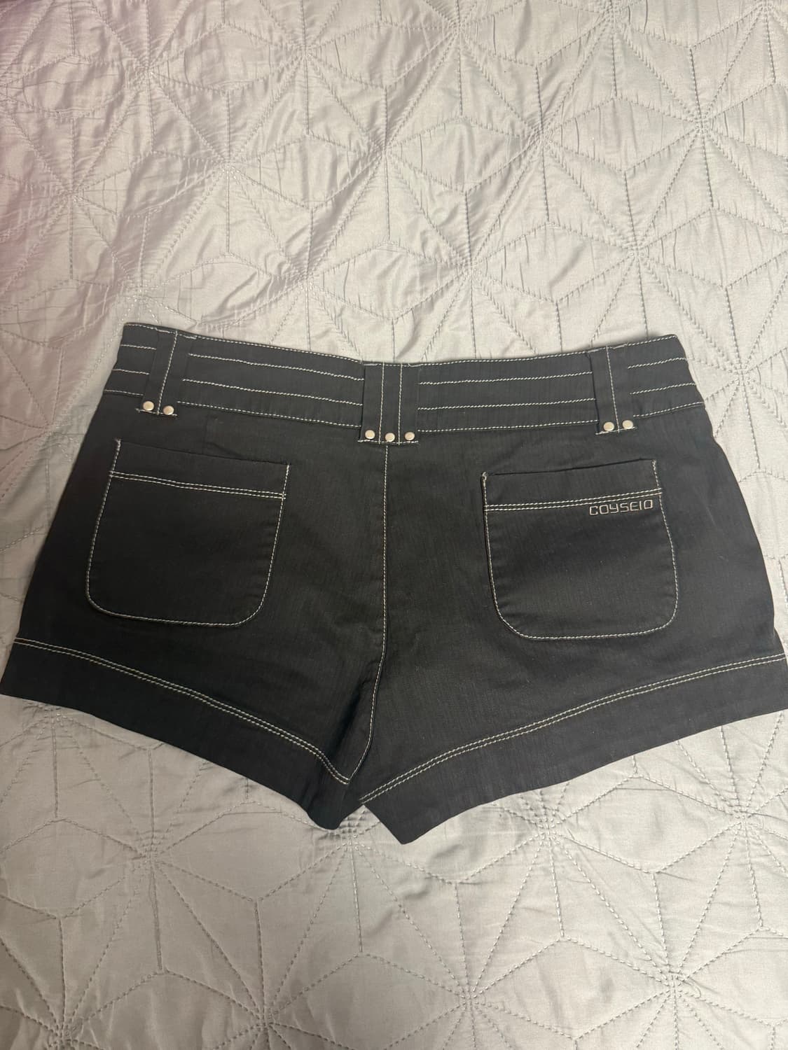 코이세이오 반바지 스터드 쇼츠 STUD SHORTS 블랙 1 상품이미지3