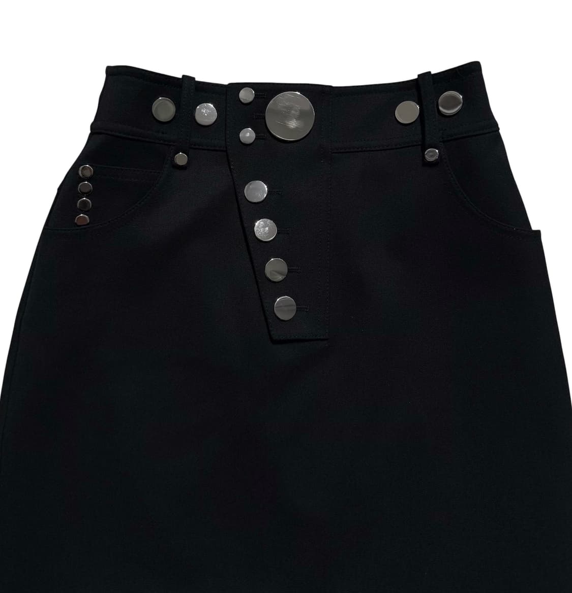 알렉산더 왕 2017AW 엠블리시드 스트레치 스냅 스커트 상품이미지5