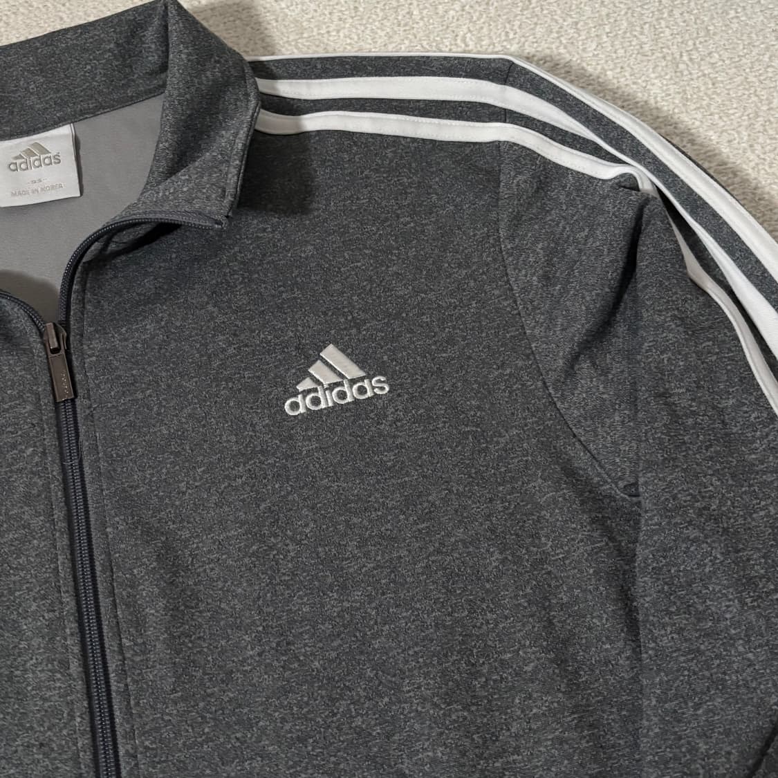 아디다스 그레이 화이트 삼선 기본 져지 상품이미지2