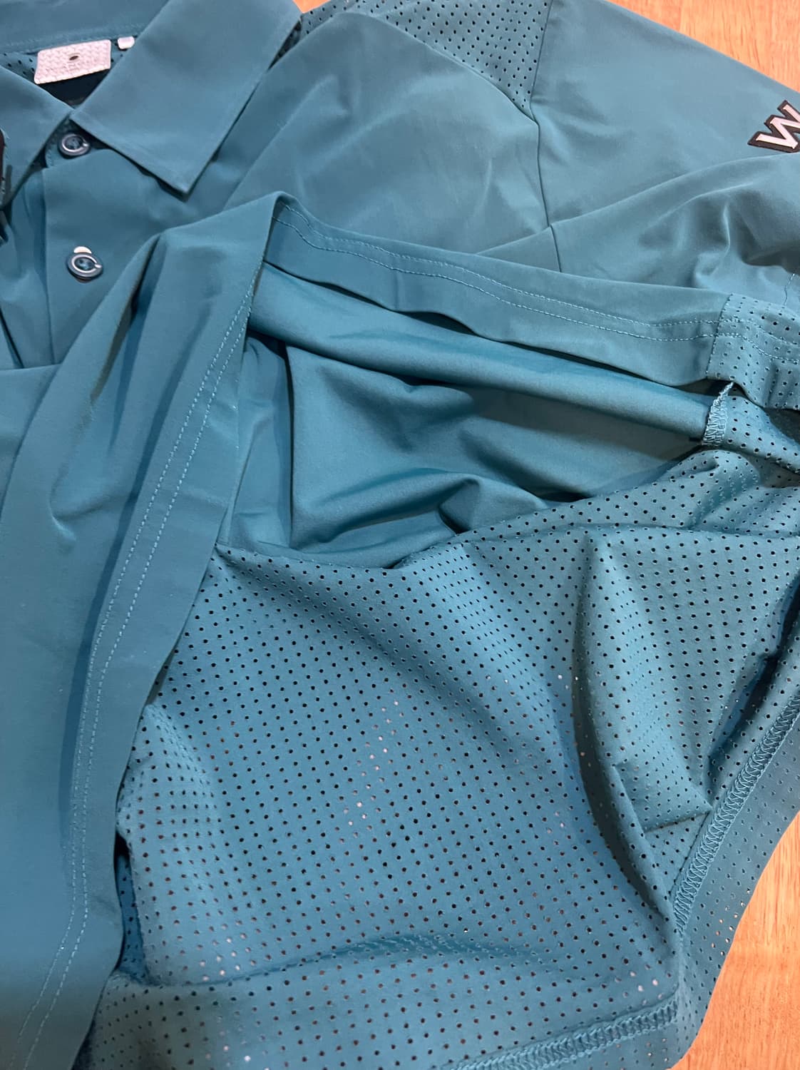 와이드앵글 남성 청록 기능성반팔티셔츠 골프티셔츠 상품이미지6