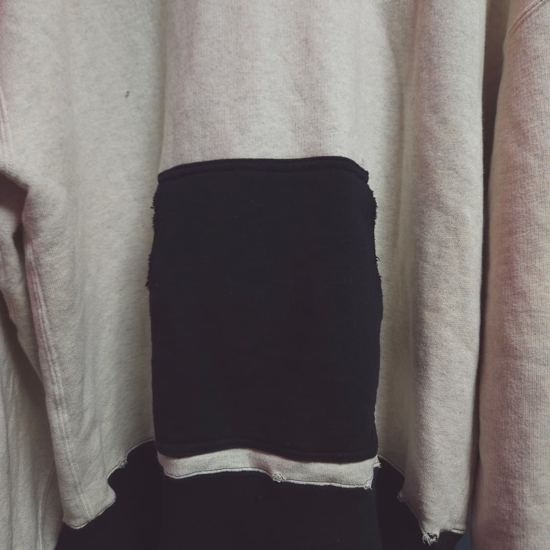 Ancellm 안셀름 컬러블록 디스트레스드 후디 상품이미지2