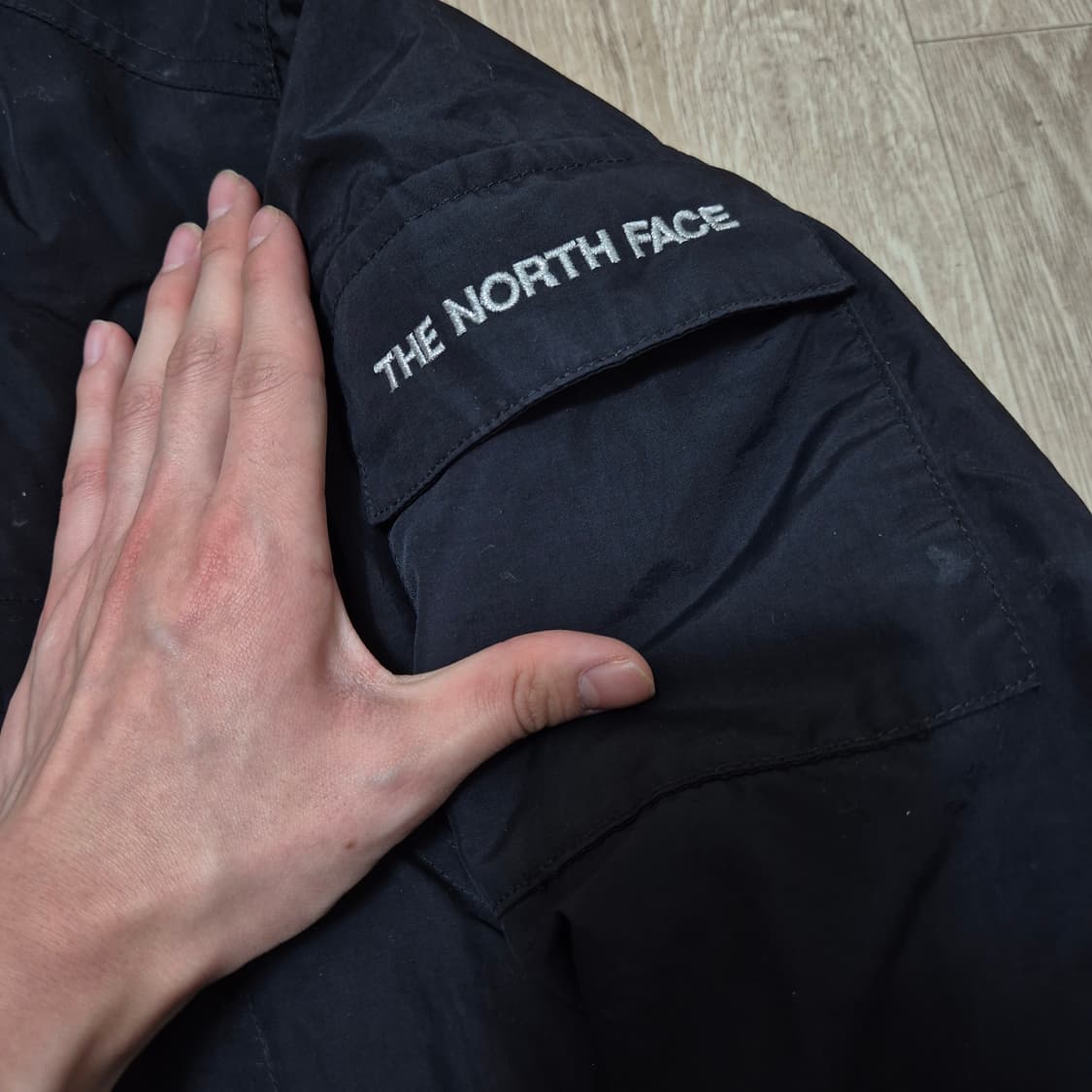 노스페이스 600 사이드포켓 후드 바람막이 경량패딩 자켓 S(90) 상품이미지6